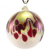 The Furnace Glassworks Artisan1 Ornament Shown In Cranberry And Cream Artisan Handblown Art Glass Ornaments