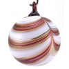 The Furnace Glassworks Ribbon Ornament Shown In Cranberries And Cream Artisan Handblown Art Glass Ornaments
