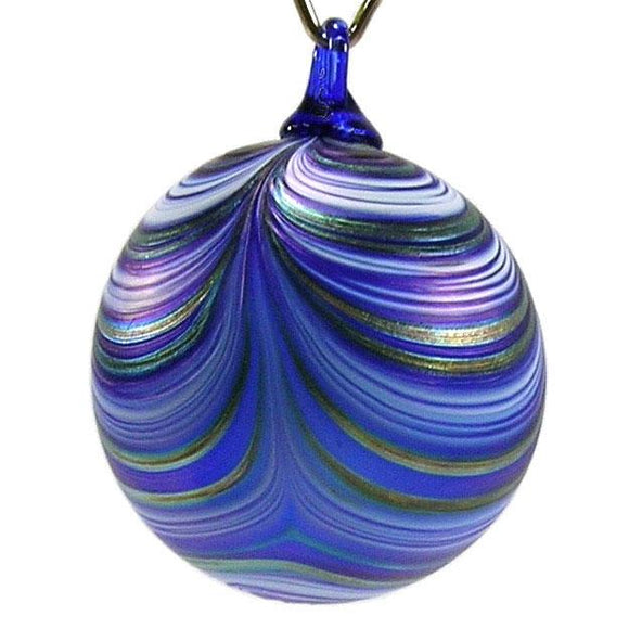 The Furnace Glassworks Ribbon Ornament Shown In Northern Lights Artisan Handblown Art Glass Ornaments