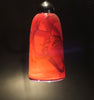 The Glass Forge Straight Taper Pendant Light Shown In Tomatoe Bliss Artistic Functional Artisan Handblown Art Glass Pendant Lights