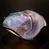 The Glass Forge Wave Bowl Shown In Topaz And Blue Feather Artistic Functional Artisan Handblown Art Glass Bowls