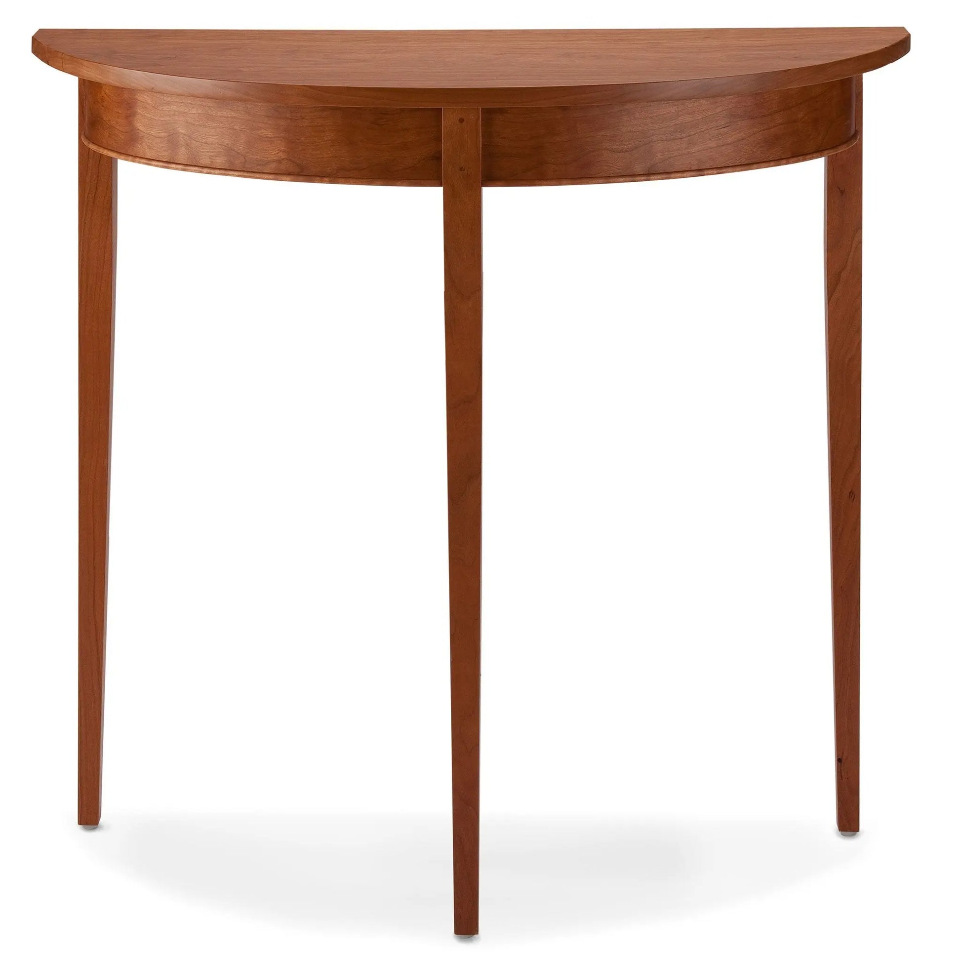 Thomas William Furniture Cherry Wood Demilune Table Artistic Artisan Designer Tables
