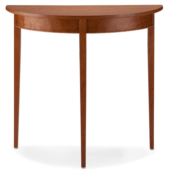Thomas William Furniture Cherry Wood Demilune Table Artistic Artisan Designer Tables