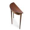 Thomas William Furniture Demilune Black Walnut Side Table-5