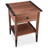 Thomas William Furniture Walnut and Wenge End Table Artistic Artisan Designer End Tables