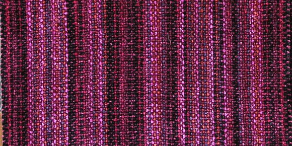 Trillium Handmade Weavers Chenille Scarf in Cinnabar Burgundy, Artistic Artisan Designer Chenille Scarves