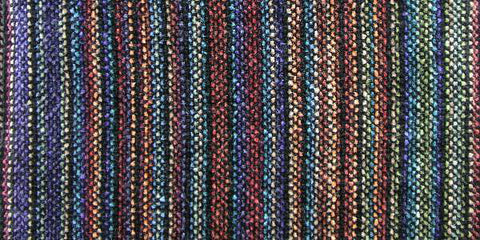 Trillium Handmade Weavers Chenille Scarf in Earth Angel Black, Artistic Artisan Designer Chenille Scarves