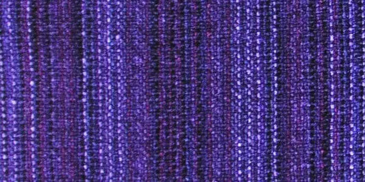 Trillium Handmade Weavers Chenille Scarf in Heliotrope Royal, Artistic Artisan Designer Chenille Scarves