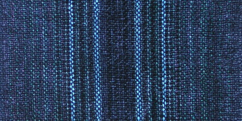 Trillium Handmade Weavers Chenille Scarf in Still Waters Dark Blue, Artistic Artisan Designer Chenille Scarves