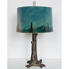 Janna Ugone and Co. Bronze Tree Table Lamp RLG862-TR with Large Drum Shade