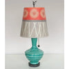Janna Ugone and Co. Ceramic Base Table Lamp PLG750-P in Pool with Small Drum Shade