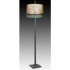 Janna Ugone and Co. Steel Floor Lamp FLG862-STM on Marble with Large Drum Shade