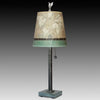 Janna Ugone and Co. Steel Table Lamp RLG740-STM on Marble with Small Drum Shade