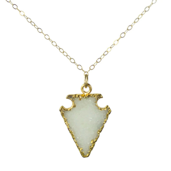 Vannucci Jewelry by Justine Agate Druzy Necklace N202DZY