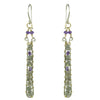 Vannucci Design by Justine Amethyst and Labradorite Wisteria Earrings EO068