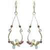 Vannucci Design by Justine Chalcedony Lemon Topaz Citrine Rhodolite Garnet and Labradorite Signature Earrings EL007