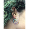 Vannucci Jewelry by Justine Chrysoprase Teal Quartz Amethyst Pink Amethyst Tourmaline Earrings E001UNI
