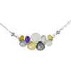Vannucci Design by Justine Citrine Pink Amethyst Amethyst and Moonstone Gemstone Pendant Wrap Necklace NO2055