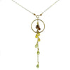 Vannucci Design by Justine Garnet Citrine and Lemon Topaz Fire Ombre Necklace NL2031