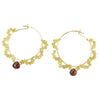 Vannucci Design by Justine Garnet and Citrine Scallops Earrings EL037