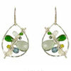 Vannucci Jewelry by Justine Moss Aqua Quartz Chrome Diopside Aqua Opal Green Zircon Earrings E019OF