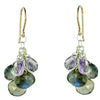 Vannucci Design by Justine Pink Amethyst and Labradorite Cascade Earrings EO067