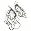 Votive Designs Jewelry Messy Wire Wave Oxidized and Sterling Silver Earrings MWWE002 Artistic Artisan Designer Jewelry