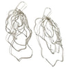 Messy Wire Wave Sterling Silver Earrings MWWE002 by Votive Designs Jewelry, Artistic Artisan Designer Jewelry