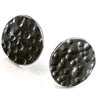 Votive Designs Jewelry Mini Meteor Stud Oxidized and Sterling Silver Earrings MMSE002 Artistic Artisan Designer Jewelry