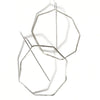 Octagon Mod Hoop Oxidized Sterling Silver Earrings OMHE002 by Votive Designs Jewelry, Artistic Artisan Designer Jewelry