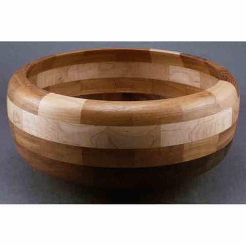 Winchester Woodworks Segmented Bowl 1289, Artistic Artisan Wood Turned Bowls