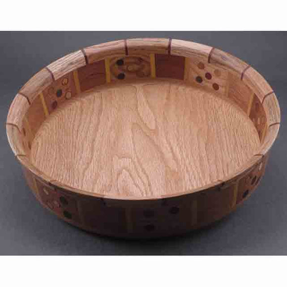 Winchester Woodworks Segmented Bowl 1305, Artistic Artisan Wood Turned Bowls
