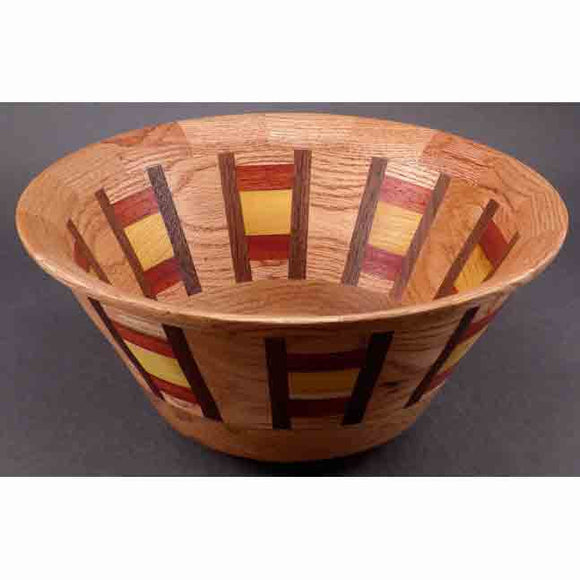 Winchester Woodworks Segmented Bowl 222, Artistic Artisan Wood Turned Bowls