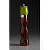 Combination in Coffee and Green Wooden Salt and Pepper Mill Grinder Shaker by Robert Wilhelm of Raw Design