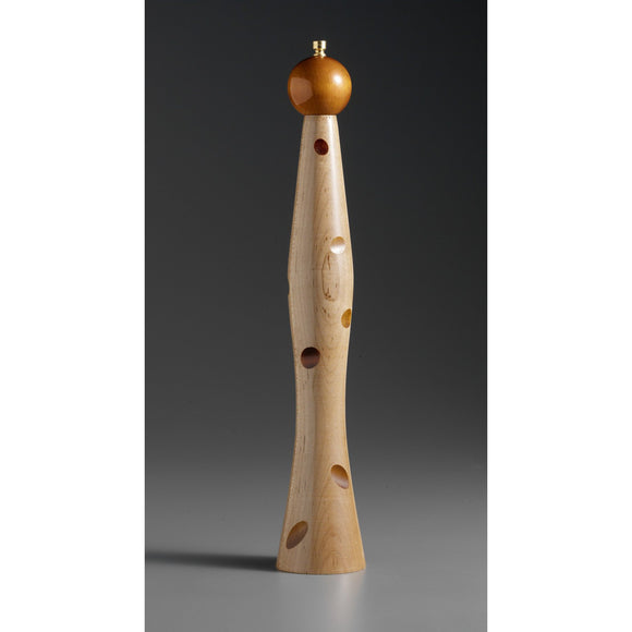 Natural Wood and Brown Wooden Salt and Pepper Mill Grinder Shaker by Robert Wilhelm of Raw Design