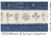 WSS Shade Woven and Sprig in Sapphire