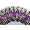 Mosaic Oval Mirror in Purple Drop by Zetamari, Angie Heinrich detail