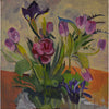 Lila Bacon Floral Painting on Canvas Rununculus c-lb206
