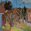 Lila Bacon Landscape Painting on Canvas Autumn c-lb224