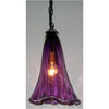 Crystal Postighone Purple Glass Pendant Light, Artistic, Artisan, Hand Blown Glass Pendants
